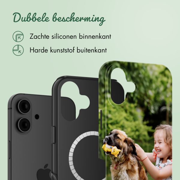 Ontwerp je eigen tough case met MagSafe Apple iPhone 16 - Wit