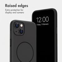 imoshion Colour Case with Thin MagSafe Ring Apple iPhone 14 / 13 - Black