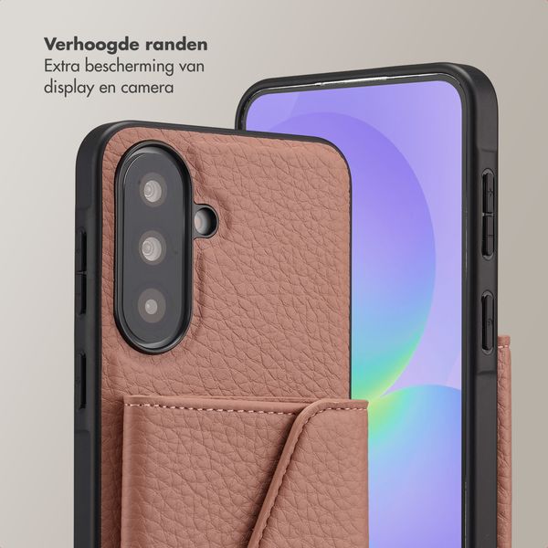 Selencia Sera Telefoonhoes met Koord en Envelop Pashouder Samsung Galaxy A37 (5G) - Old Pink