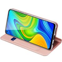 Dux Ducis Slim Softcase Bookcase Xiaomi Redmi Note 9 - Rosé Goud