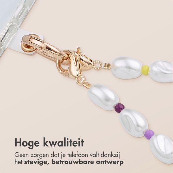 imoshion Gekleurde Telefoonkoorden set met Parels - Roze