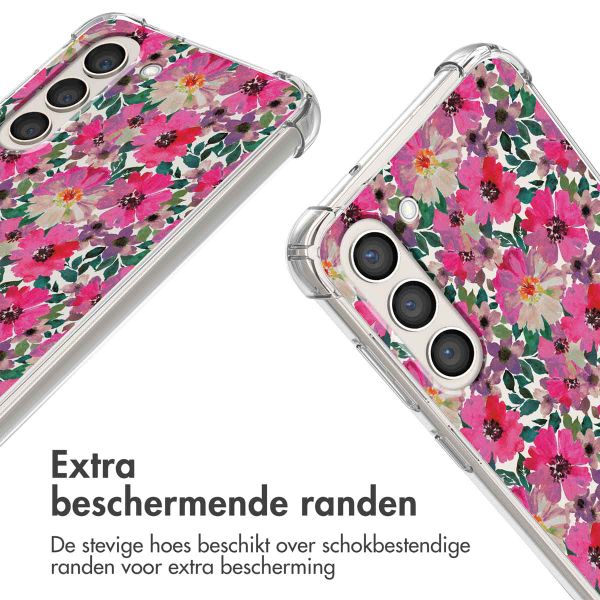 imoshion Design hoesje met koord Samsung Galaxy S23 - Flower Water