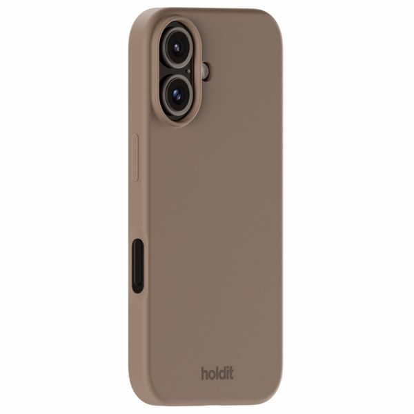 Holdit Silicone Case iPhone 16 Plus - Mocha Brown