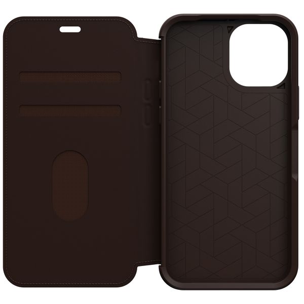 OtterBox Strada Bookcase iPhone 12 (Pro) - Bruin