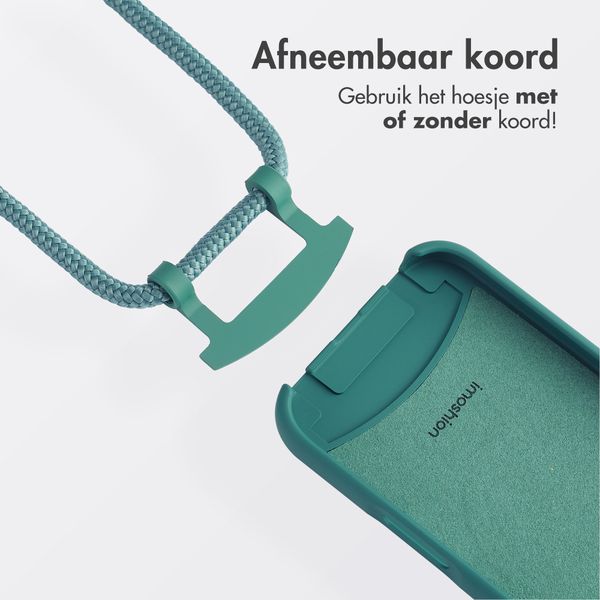 imoshion Color Backcover met afneembaar koord MagSafe Apple iPhone 16 - Donkergroen