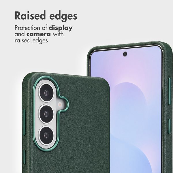 Accezz 2-in-1 Leather Bookcase with MagSafe Samsung Galaxy S26 Plus - Cedar Green