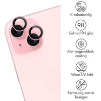 imoshion 2 Pack Camera lens protector Apple iPhone 15 / 15 Plus - Pink