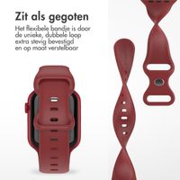 imoshion Siliconen⁺ bandje Apple Watch Series 1 t/m 11 / SE / Ultra (44/45/46/49 mm) - Maat M/L - Wine