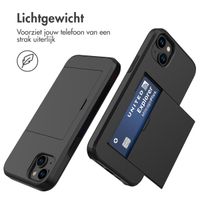 imoshion Backcover met pasjeshouder Apple iPhone 15 Plus - Zwart