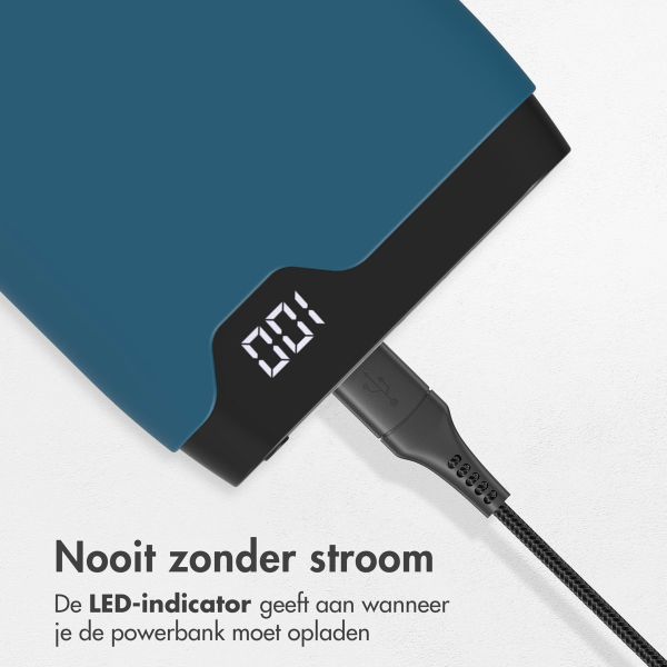 imoshion Powerbank - 10.000 mAh - Quick Charge en Power Delivery - Blauw