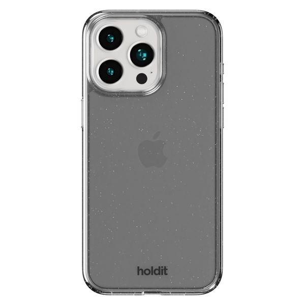 Holdit Glitter Case iPhone 15 Pro - Black