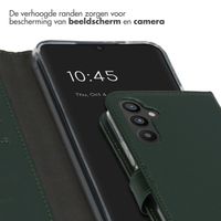 Selencia Echt Leren Bookcase Samsung Galaxy A34 (5G) - Groen