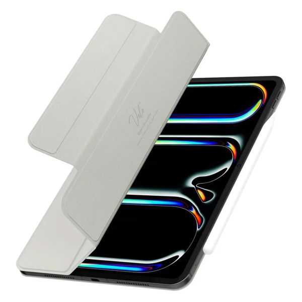 Spigen Air Skin folio OneTap Apple iPad Pro 11 (2024) M4 - Grijs