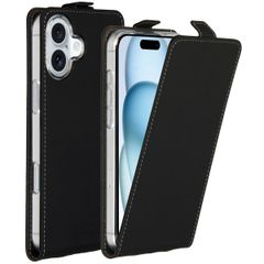 Accezz Flipcase iPhone 16 Plus - Zwart