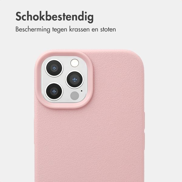 imoshion Texture Backcover iPhone 12 / 12 Pro - Roze