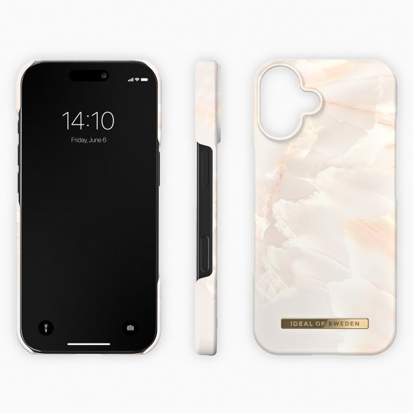 iDeal of Sweden Fashion Backcover Apple iPhone 16 Plus - Rose Pearl Marble
