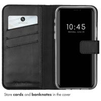 Selencia Genuine Leather Book Case Apple iPhone 12 (Pro) - Black