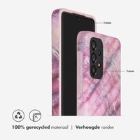 Selencia Aurora Fashion Backcover Samsung Galaxy A33 - Duurzaam hoesje - 100% gerecycled - Ocean Shell Purple