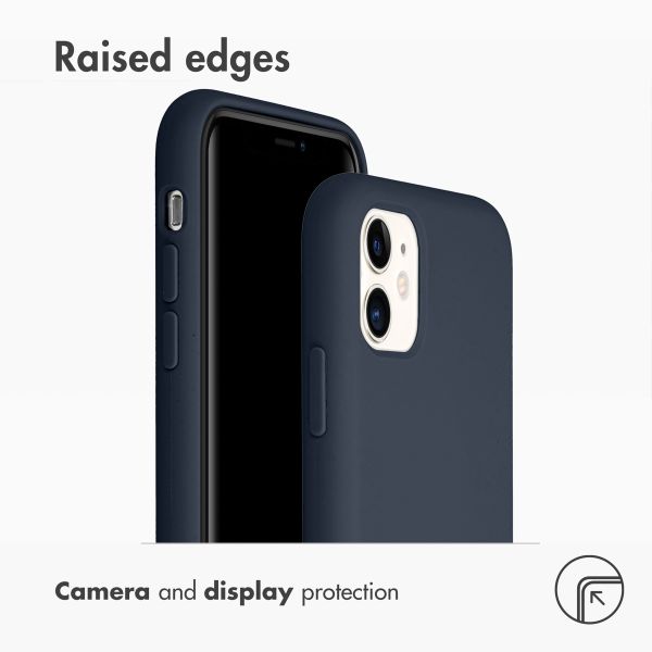 Accezz Liquid Silicone Back Cover Apple iPhone 11 - Dark Blue