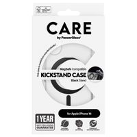 CARE by PanzerGlass Kickstand Case MagSafe Apple iPhone 16 - Zwart