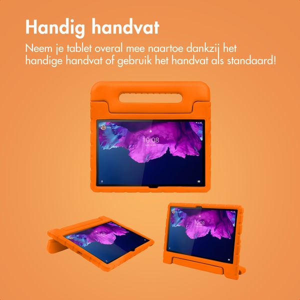 imoshion Kidsproof Backcover met handvat Lenovo Tab P11 / P11 Plus - Oranje