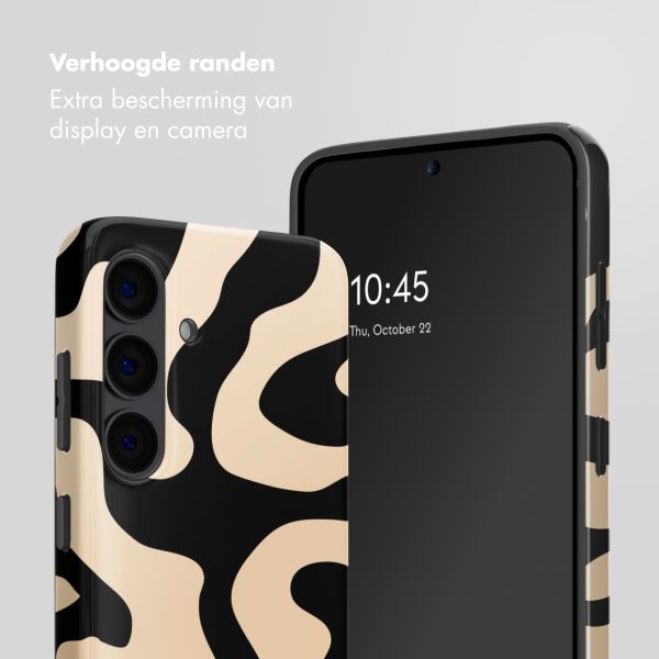 Selencia Vivid Backcover met MagSafe Samsung Galaxy S24 - Art Wave Black