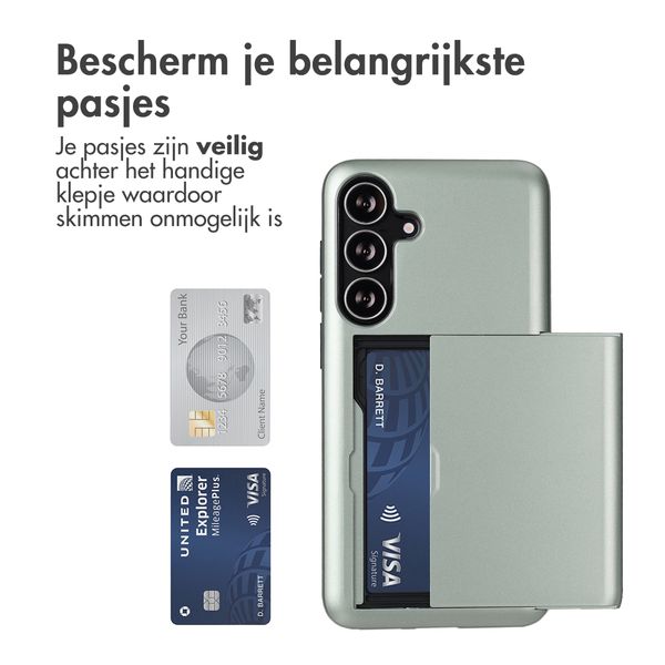 imoshion Backcover met pasjeshouder Samsung Galaxy S25 FE - Groen