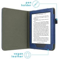 imoshion Vegan Leather Bookcase Kobo Nia - Donkerblauw