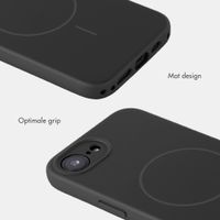 Accezz Grip Backcover met MagSafe Apple iPhone 17e / 16e - Zwart