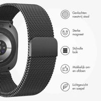 imoshion Milanees magnetisch bandje Samsung Galaxy Watch Ultra (2024/2025) - Zwart