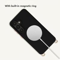 Selencia Rivièra MagSafe Backcover with detachable hooks Samsung Galaxy A55 (5G) / A35 - Velvet Black