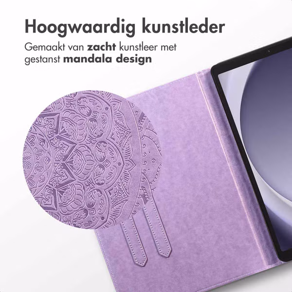 imoshion Mandala Bookcase Samsung Galaxy Tab A9 Plus - Lila