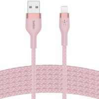 Belkin Boost↑Charge™ USB-A naar Lightning kabel braided siliconen - 2 meter - Roze