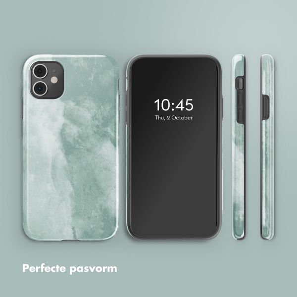 Selencia Vivid Backcover Apple iPhone 11 - Marble Grayed Jade