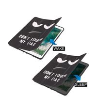 imoshion Design Trifold Bookcase Apple iPad 6 (2018) 9.7 inch / iPad 5 (2017) 9.7 inch / Air 2 (2014)/Air 1 (2013) - Don't touch