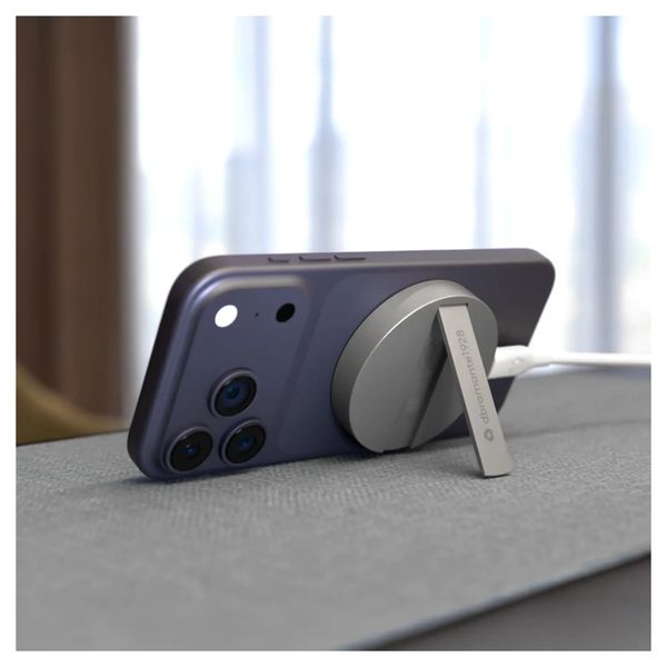 dbramante1928 Re-charge Wireless Magnetic Charger met Standaard 25W - Zilver