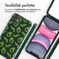 imoshion Siliconen design hoesje met koord Apple iPhone 11 - Avocado Green