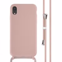 imoshion Siliconen hoesje met koord Apple iPhone Xr - Sand Pink
