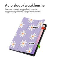 imoshion Design Trifold Bookcase Samsung Galaxy Tab S11 - Flowers Distance