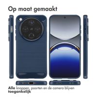 imoshion Brushed Backcover Oppo Find X8 - Donkerblauw