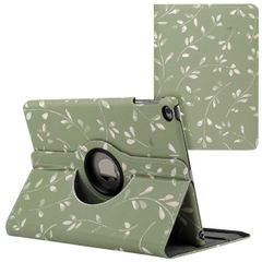 imoshion 360° Draaibare Design Bookcase Apple iPad 6 (2018) 9.7 inch / iPad 5 (2017) 9.7 inch - Green Flowers