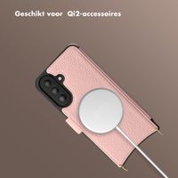 Selencia Riva Bookcase met MagSafe en Koord Samsung Galaxy A57 (5G) - Old Pink