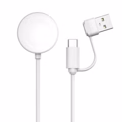 imoshion Oplaadkabel Apple Watch USB-C en USB-A - 0,5 meter - Wit