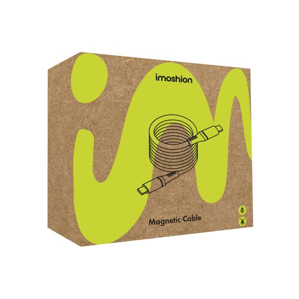 imoshion Magnetische braided kabel - USB-C naar USB-C - 1 meter - Wit