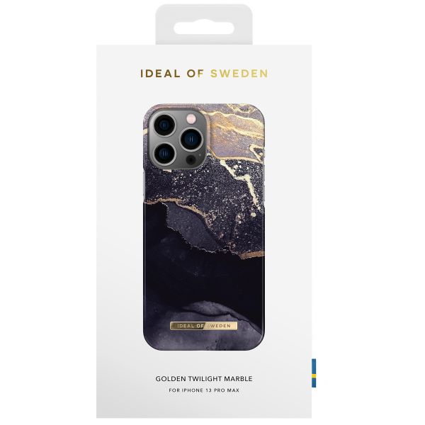 iDeal of Sweden Fashion Backcover iPhone 13 Pro Max - Golden Twilight Marble