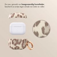 Selencia Sabi Case met panterprint  Apple Airpods 3 - Soft Ivory