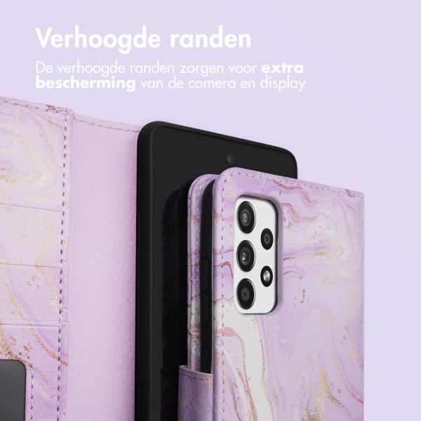imoshion Design Bookcase Samsung Galaxy A52(s) (5G/4G) - Purple Marble