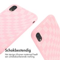 imoshion Siliconen design hoesje met koord iPhone Xr - Retro Pink