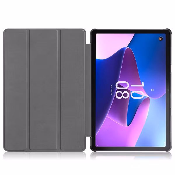 imoshion Trifold Bookcase Lenovo Tab M10 Plus (3rd gen) - Zwart