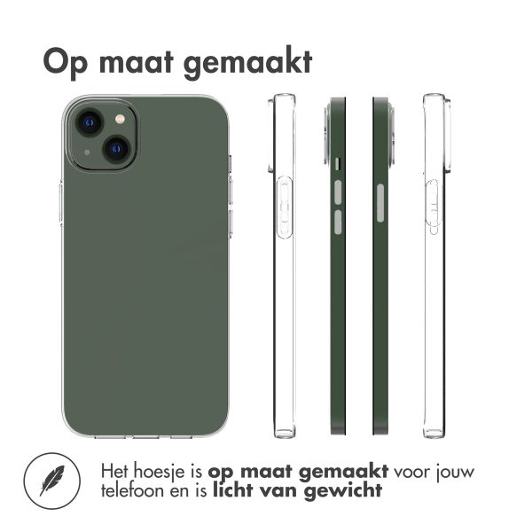 Accezz Clear Backcover Apple iPhone 14 Plus - Transparant